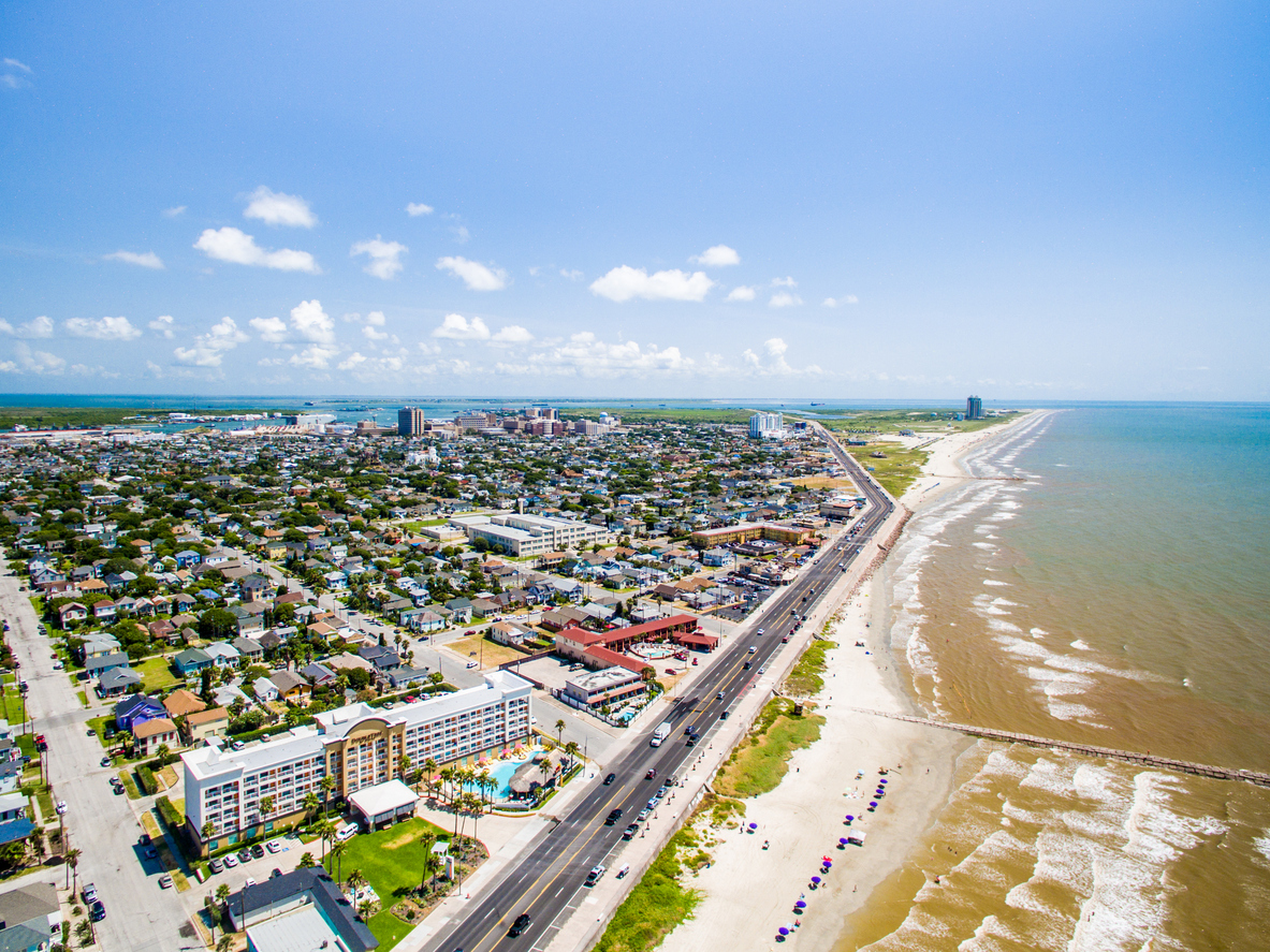 Panoramic Image of Galveston, TX